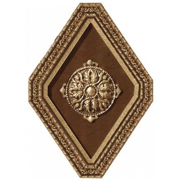 Вставка Стн Керамика Caledonia 14,5х10,5 см коричневая глянцевая, Circe Marron, Stn Ceramica