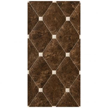 Плитка Стн Керамика Caledonia 50х25 см коричневая глянцевая, Fenix Chocolate, Stn Ceramica