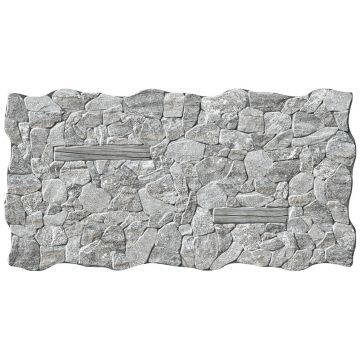 Керамогранит Porcelanicos HDC Castle Steel 25х75 см серый матовая 202547