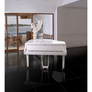Керамогранит Porcelanicos HDC (Поркеланикос Хдс) Bas Negro 59 Brillo Rect 59x59 см
