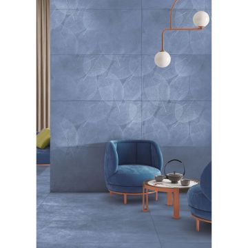 Керамогранит Infinity Ceramica Eleganza Blu Carving 60x120 см