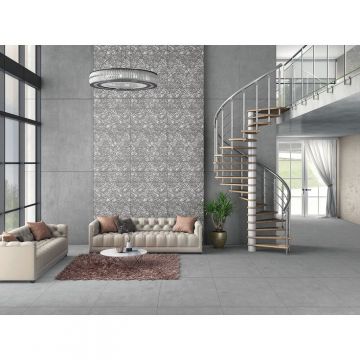 Керамогранит Infinity Ceramica (Инфинити Керамика) Plaster Grey Tessera Sleek 60x120 см