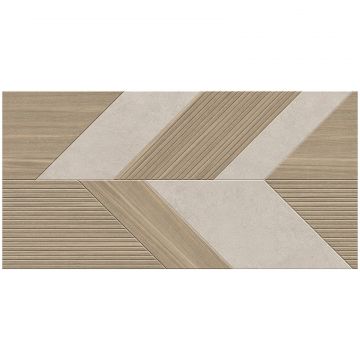 Керамогранит Инфинити Керамика Soft Wood 120х60 см бежевый, серый матовая, рельефная, ректификат, Infinity Ceramica