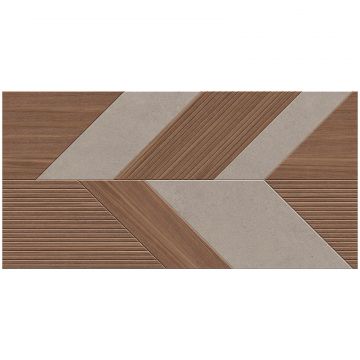 Керамогранит Инфинити Керамика Soft Wood 120х60 см коричневый матовая, рельефная, ректификат, Infinity Ceramica