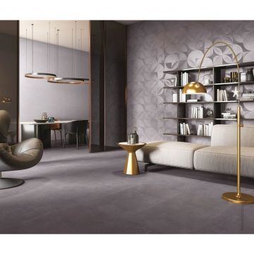 Керамогранит Infinity Ceramica (Инфинити Керамика) Opera Dark Nero Carving 60x120 см