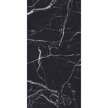 Керамогранит Maimoon Ceramica (Маймун Керамика) Gloster Marquina White 120х60 см, глянцевый