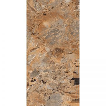 Керамогранит Maimoon Ceramica (Маймун Керамика) Breccia Fantastico Brown полированный 80х160 см