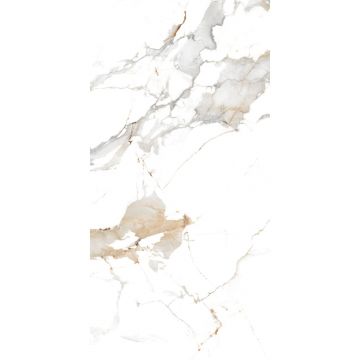 Керамогранит Maimoon Ceramica (Маймун Керамика) Statuario Cafe Gold полированный 60х120 см