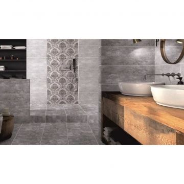 Декор Primavera (Примавера) Driada Светло-серый Узор 30х60 см ТР3650НМ