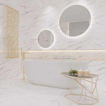 Керамическая плитка Primavera (Примавера) Махаон Белый Рельеф 30х60 см ТР3604SWAY