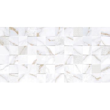 Керамическая Плитка Декор PrimaVera (Примавера) Тянь-Шань Дафнис 30х60 см белый (TP3660H)