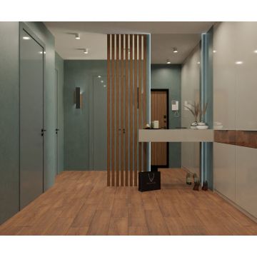 Керамогранит PrimaVera (Примавера) Taiga Wenge 20х80 см коричневый (WD04)