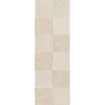 Керамогранит Ragno Marazzi (Рагно Марази) Eterna Arena Struttura Quadro 3D ректификат 30x90 см, R8HV