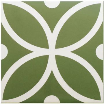 Керамогранит декор Equipe (Эквип) Rivoli bergen verde matt 20х20 см