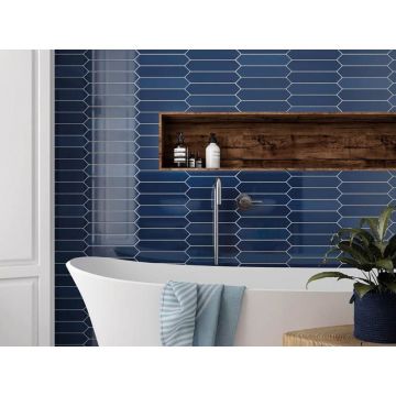 Настенная плитка Equipe (Эквип) Arrow Adriatic Blue 5x25 см