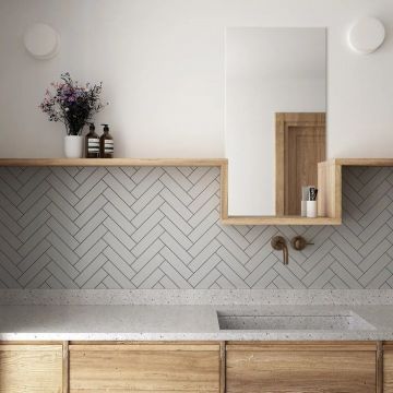 Настенная плитка Equipe (Эквип) Costa Nova Grey Matt 5x20 см