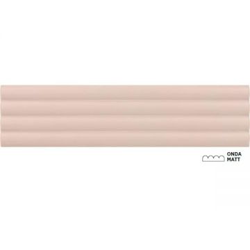 Настенная плитка Equipe (Эквип) Costa Nova Onda Pink Stony Matt 5x20 см