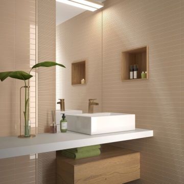 Настенная плитка Equipe (Эквип) Costa Nova Straw Glossy 5x20 см, глянцевая