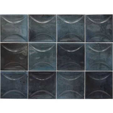 Настенная плитка Equipe (Эквип) Hanoi Arco Blue Night 10x10 см