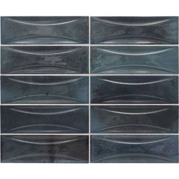 Настенная плитка Equipe (Эквип) Hanoi Arco Blue Night 6,5x20 см