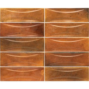 Настенная плитка Equipe (Эквип) Hanoi Arco Burnt Red 6,5x20 см