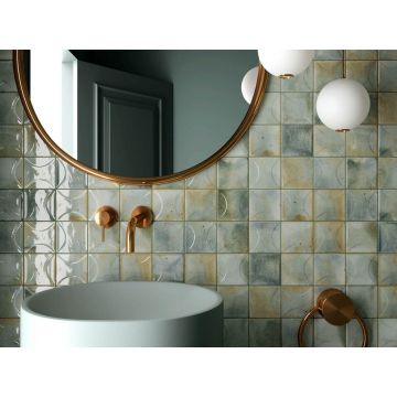 Настенная плитка Equipe (Эквип) Hanoi Arco Celadon 10x10 см