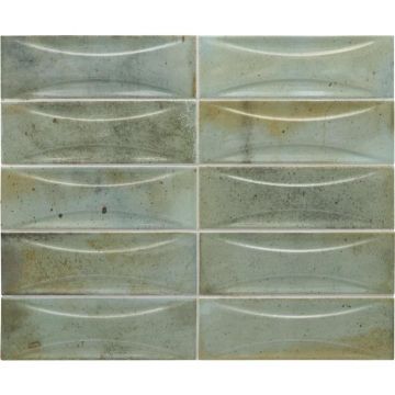 Настенная плитка Equipe (Эквип) Hanoi Arco Celadon 6,5x20 см