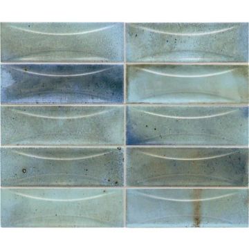 Настенная плитка Equipe (Эквип) Hanoi Arco Sky Blue 6,5x20 см