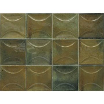 Настенная плитка Equipe (Эквип) Hanoi Arco Wild Olive 10x10 см