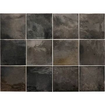 Настенная плитка Equipe (Эквип) Hanoi Black Ash 10x10 см