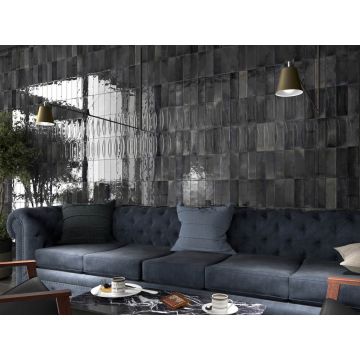 Настенная плитка Equipe (Эквип) Hanoi Black Ash 6,5x20 см