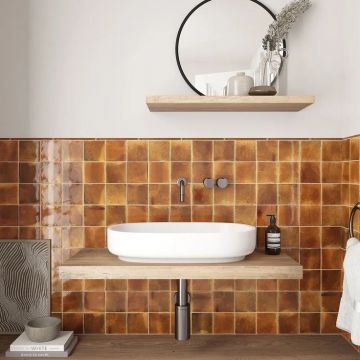 Настенная плитка Equipe (Эквип) Hanoi Burnt Red 10x10 см