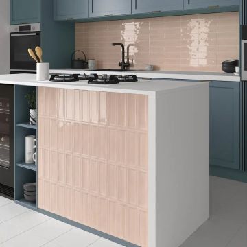 Настенная плитка Equipe (Эквип) Island Frame Peony Pink 6,5x20 см