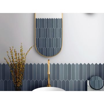 Настенная плитка Equipe (Эквип) Lanse Navy 5x25 см