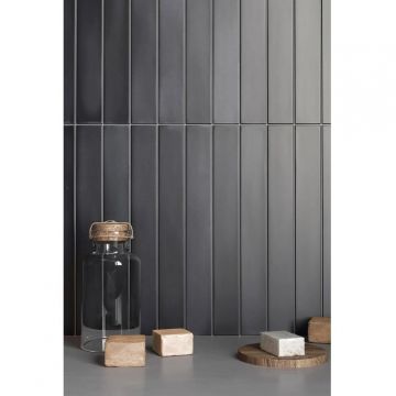 Настенная плитка Equipe (Эквип) Massimo Dark Black 5x40 см