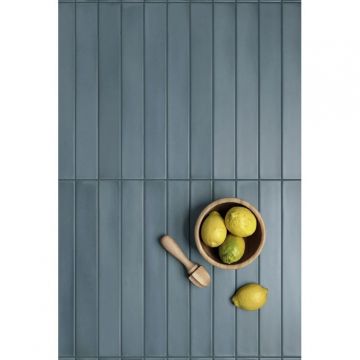 Настенная плитка Equipe (Эквип) Massimo Smoke Blue 5x40 см