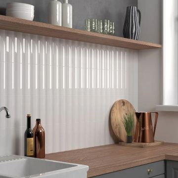 Настенная плитка Equipe (Эквип) Vibe Out Gesso White 6,5x20 см