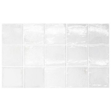 Базовая плита Эквайп Altea 10х10 см белый глазурованная 27599, White, Equipe