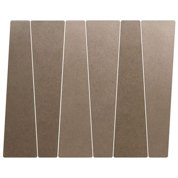 Базовая плита Эквайп Bamboo 22,6х5,6 см коричневый 32458, Chocolate, Equipe