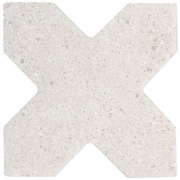 Базовая плита Эквайп Elda 12х12 см белый неполированная 32730, Cross White, Equipe