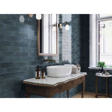 Керамическая плитка AB Azulejos Benadresa (Аб Азулиос Бенадреса) Karma Turquoise 7.5x30 см