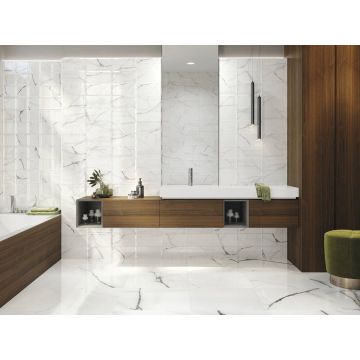 Керамическая плитка AB Azulejos Benadresa (Аб Азулиос Бенадреса) Newbury Essen Rect White 30x90 см