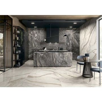 Керамогранит Caesar (Каесар) Anima futura golden white luc rt 60х120 см