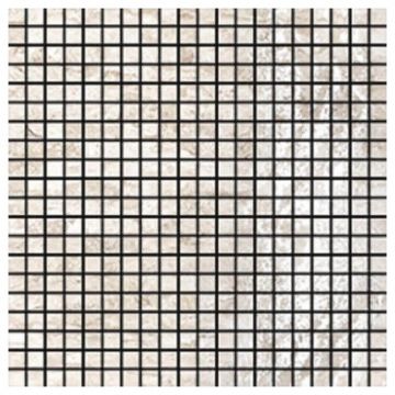 Мозаика Кердомус Hiros 32х32 см бежевая глянцевая, Bianco чип 29,7х29,7 см, Cerdomus