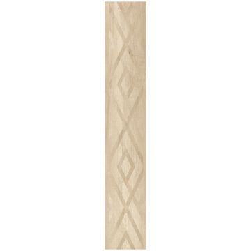 Керамогранит Кердомус Antique 120х20 см бежевый, светло-бежевый матовый, Decor Oak Fondi Rett.decorati, Cerdomus
