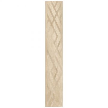 Керамогранит Кердомус Antique 120х20 см бежевый, светло-бежевый матовый, Decor Oak Fondi Rett.decorati, Cerdomus