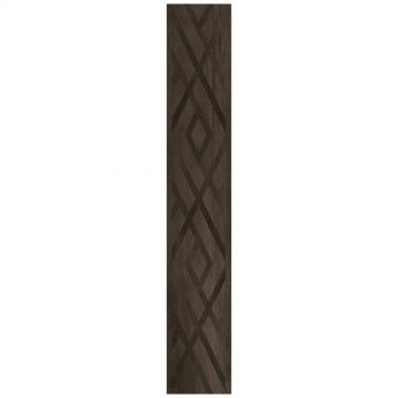 Декор Кердомус Antique 120х20 см коричневый, черный матовый, Decor Wenge Fondi Rett.decorati, 7307, Cerdomus