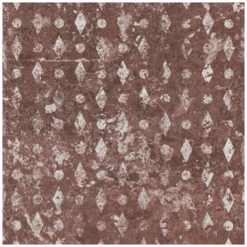 Керамогранит Кир Molo Audace 20х20 см бордовый, серый матовый глазурованный, Molo Mix Rosso, Cir