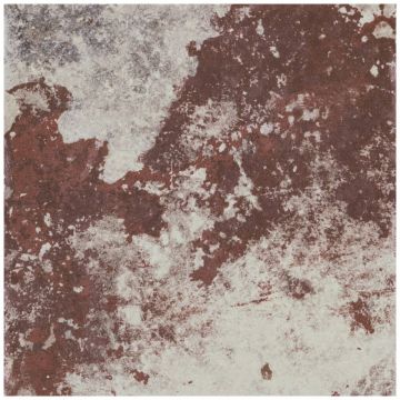 Керамогранит Кир Molo Audace 20х20 см бордовый, серый матовый глазурованный, Rosso Damante, Cir
