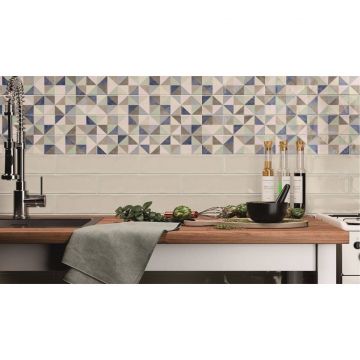 Керамическая плитка Ribesalbes (Рибесалбес) Ocean Gloss Ivory 7,5x15 см